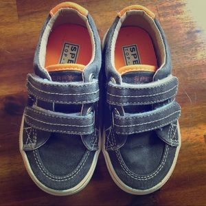 🧡 EUC Sperry Top Sider Velcro Shoes Size 7M